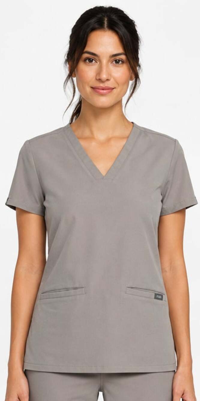 FIGS Women's Technical Collection Casma Three-Pocket Scrub Top Size XS